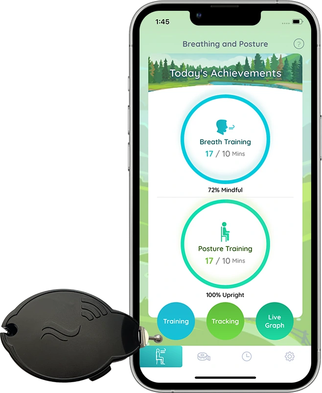 The original Prana device with its companion app